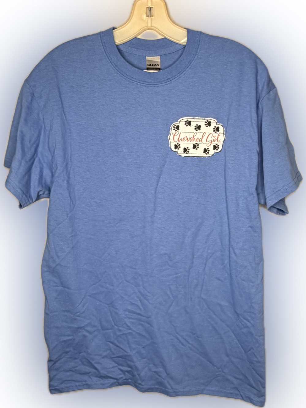 Cherished Girl Paws & Pray Blue T-Shirt nwt